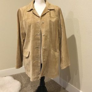 Faux suede (100% polyester) Eddie Bauer